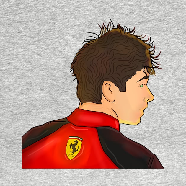 Charles Leclerc 16 Ferrari by artistbarcagirl